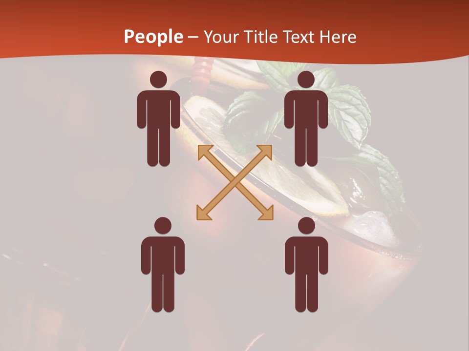 Brandy Table Food PowerPoint Template