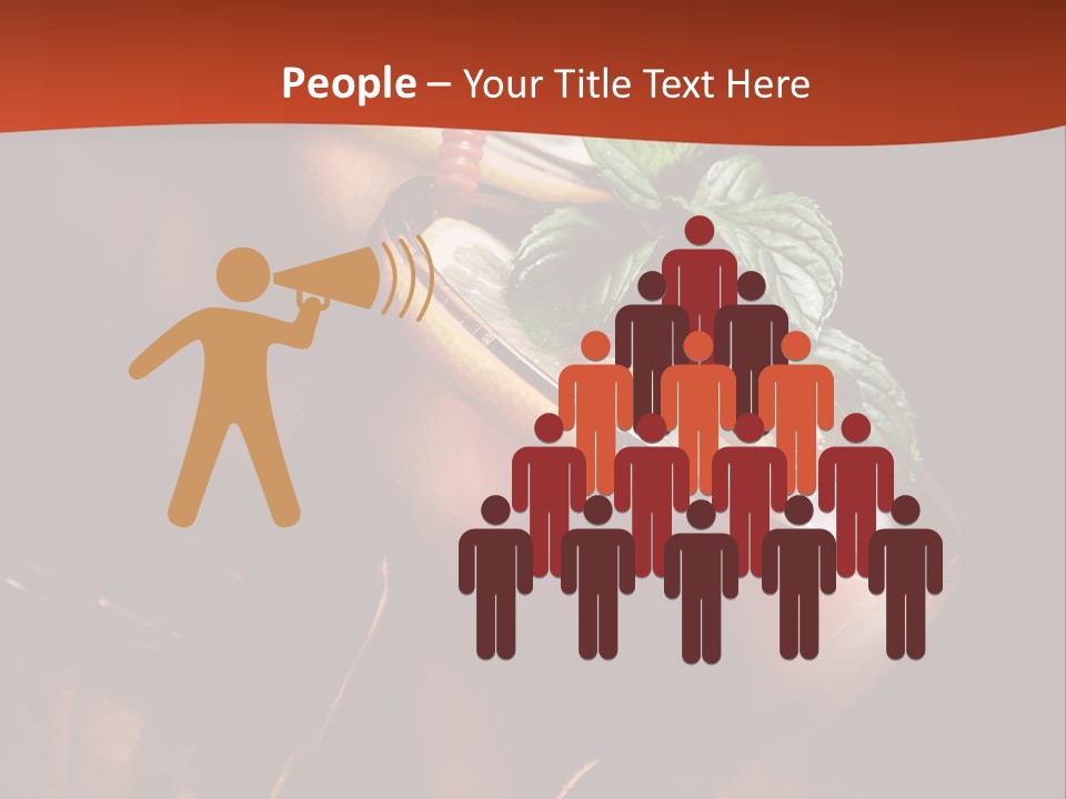 Brandy Table Food PowerPoint Template