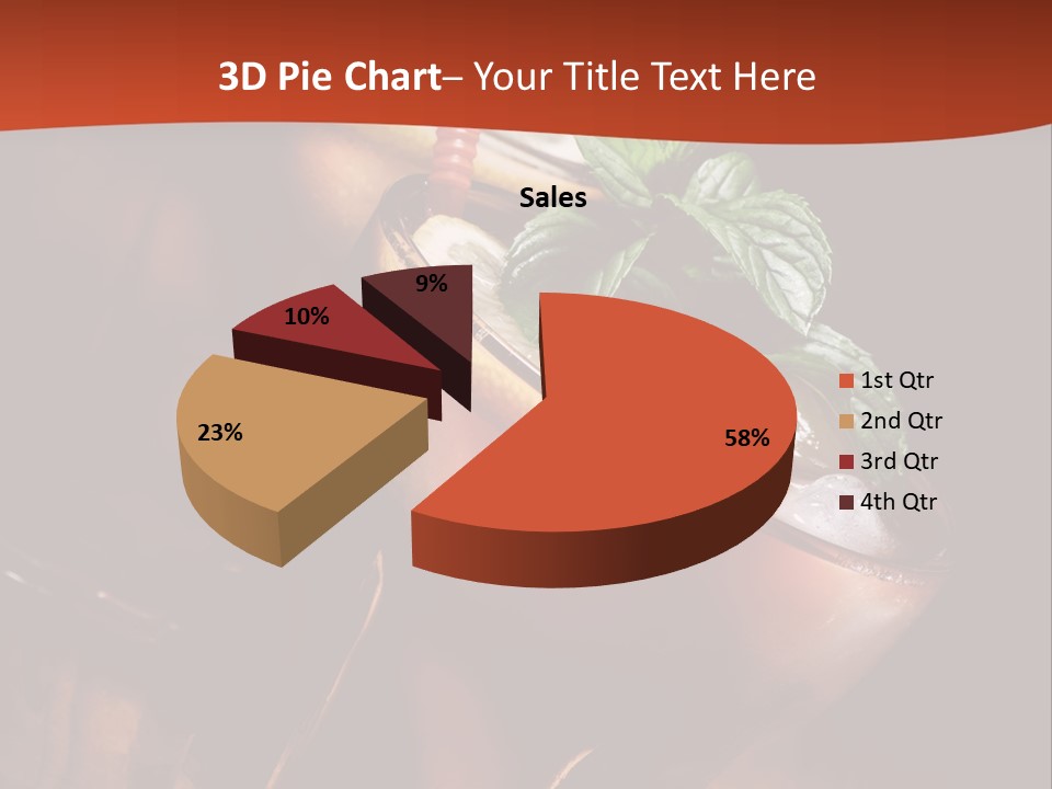 Brandy Table Food PowerPoint Template