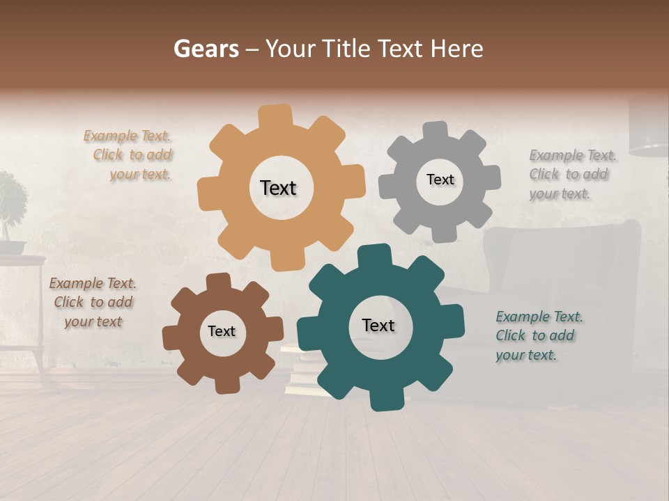 Season Female Snowfall PowerPoint Template