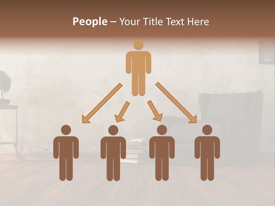 Season Female Snowfall PowerPoint Template