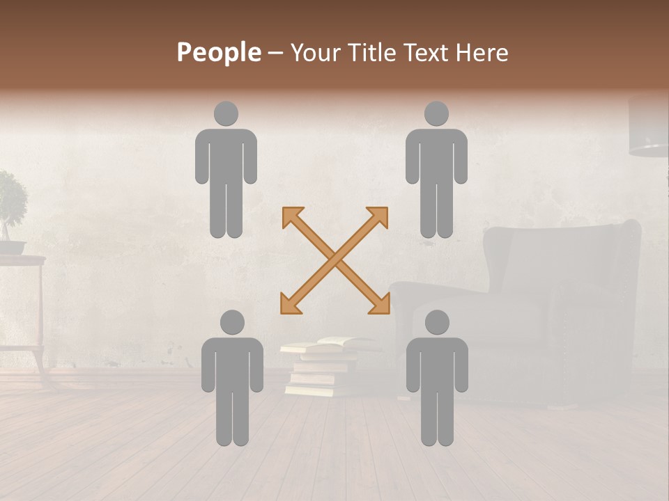 Season Female Snowfall PowerPoint Template