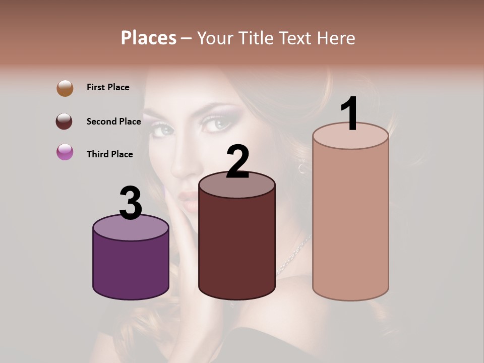 Beautiful Woman Female PowerPoint Template