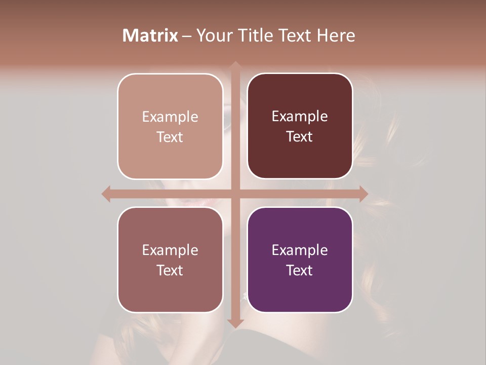 Beautiful Woman Female PowerPoint Template