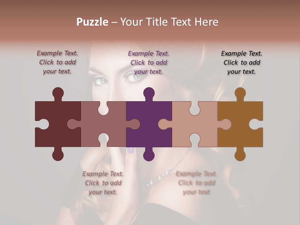 Beautiful Woman Female PowerPoint Template