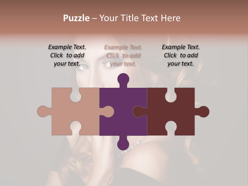 Beautiful Woman Female PowerPoint Template