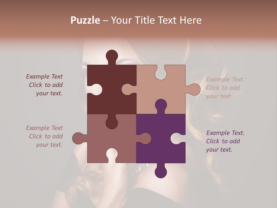 Beautiful Woman Female PowerPoint Template