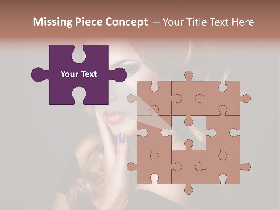 Beautiful Woman Female PowerPoint Template