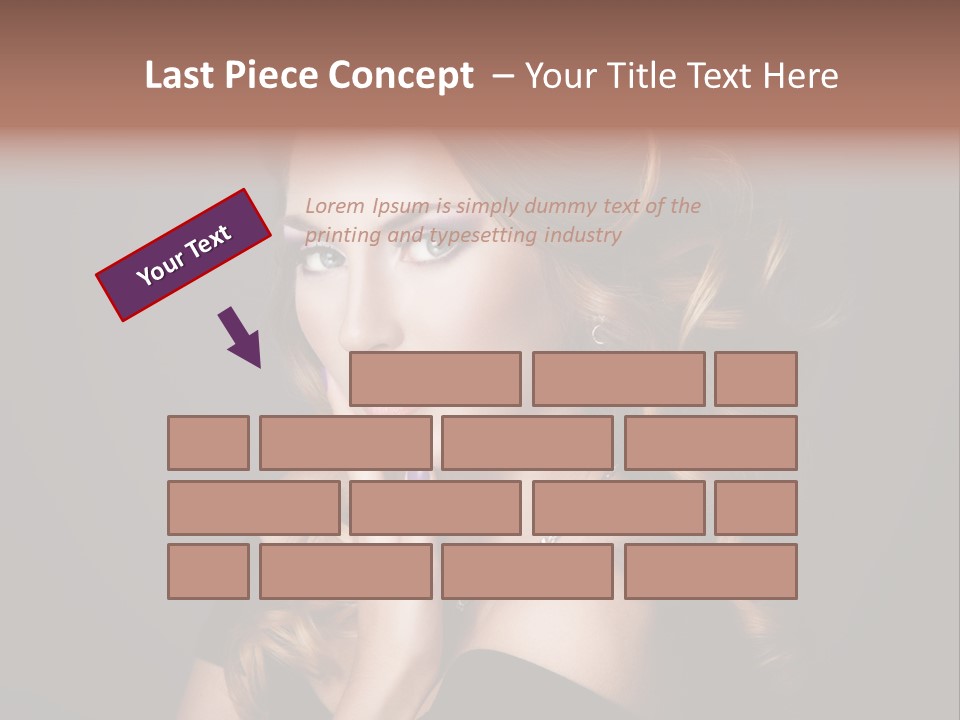 Beautiful Woman Female PowerPoint Template