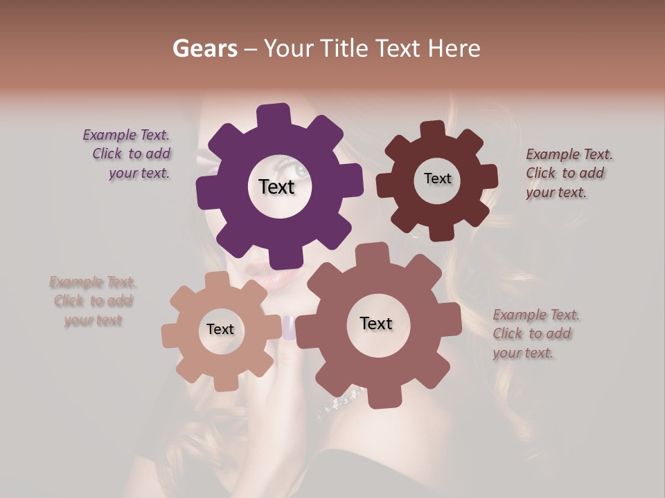 Beautiful Woman Female PowerPoint Template