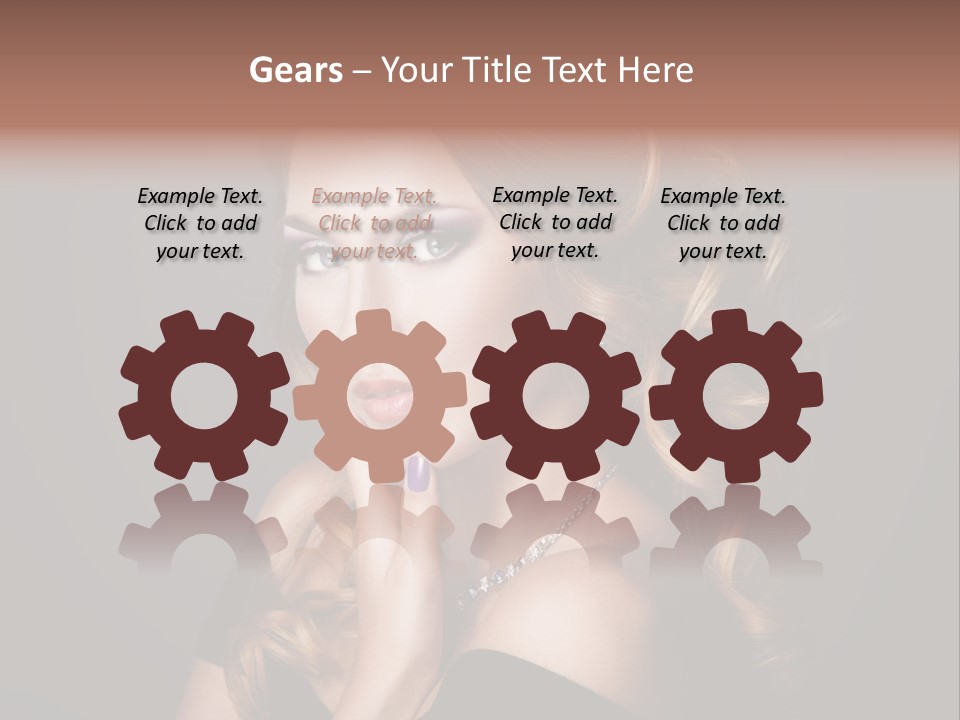 Beautiful Woman Female PowerPoint Template