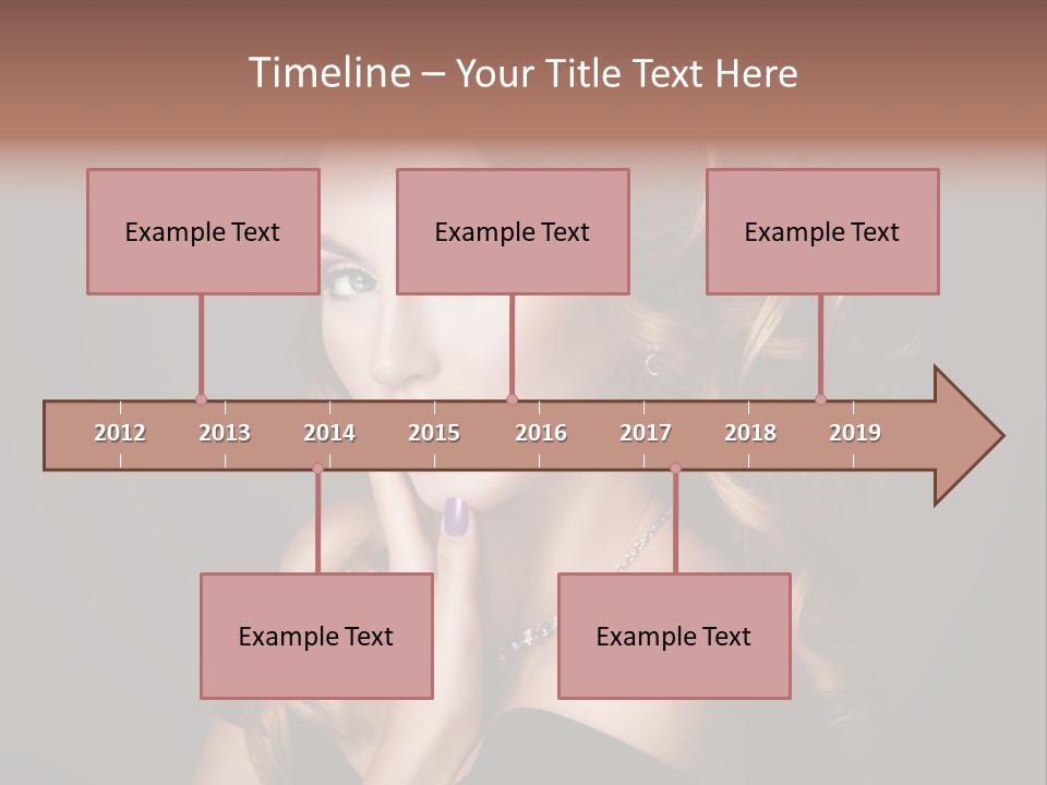 Beautiful Woman Female PowerPoint Template