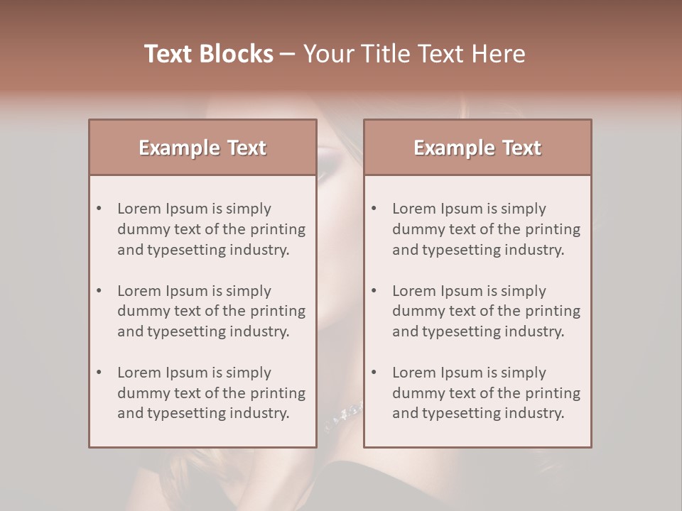 Beautiful Woman Female PowerPoint Template