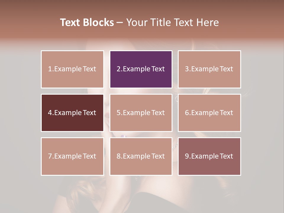 Beautiful Woman Female PowerPoint Template