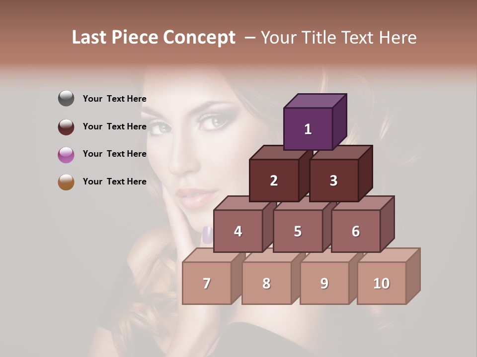 Beautiful Woman Female PowerPoint Template