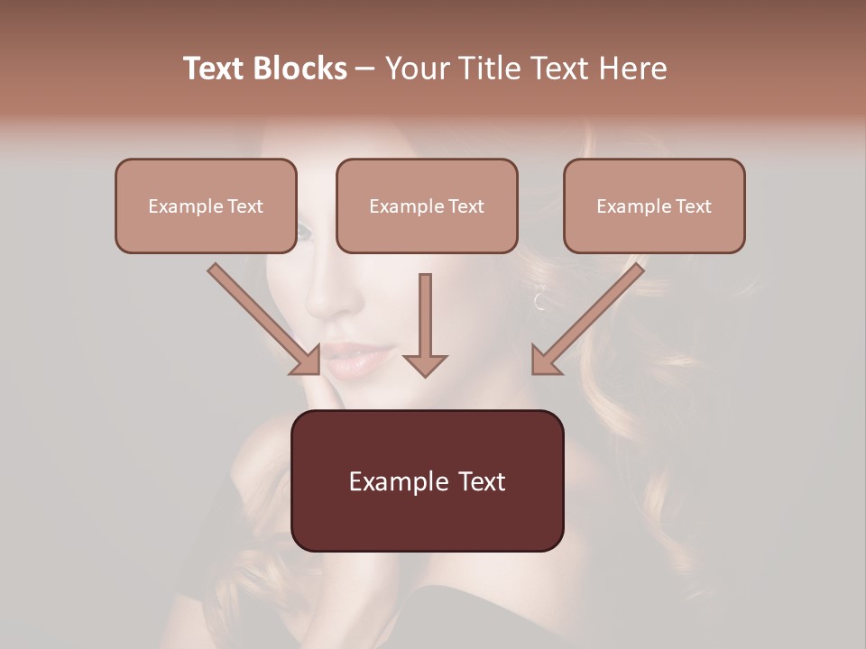 Beautiful Woman Female PowerPoint Template