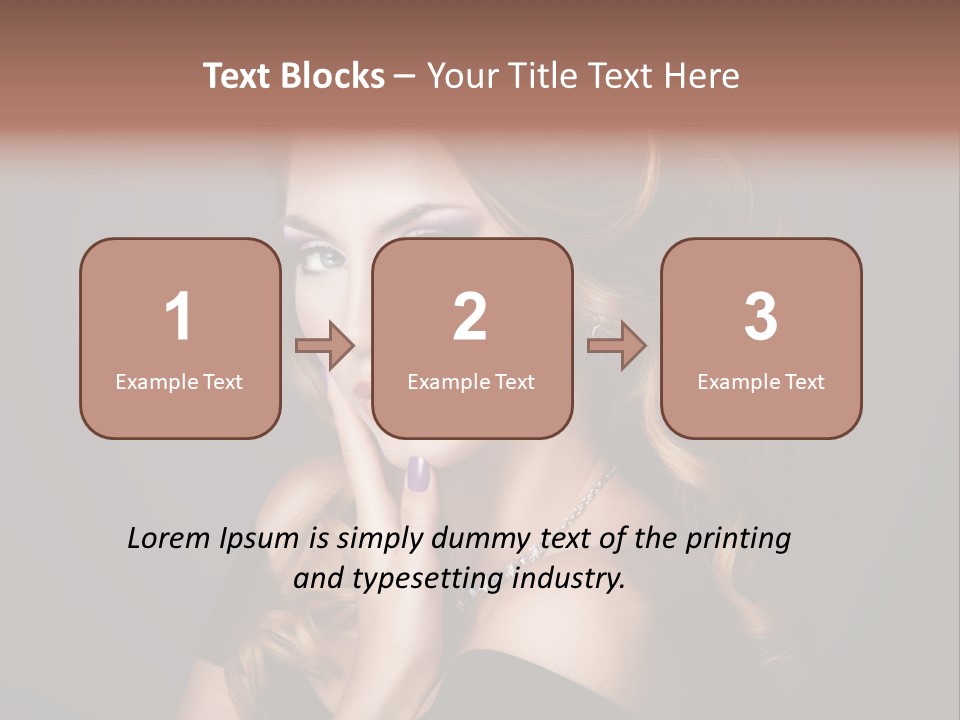 Beautiful Woman Female PowerPoint Template