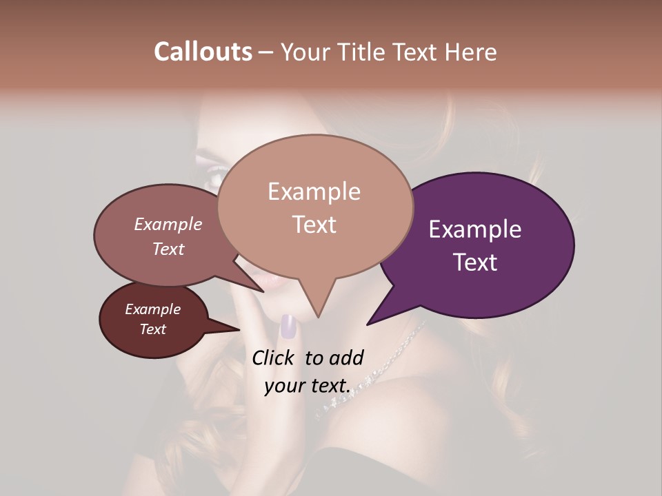 Beautiful Woman Female PowerPoint Template