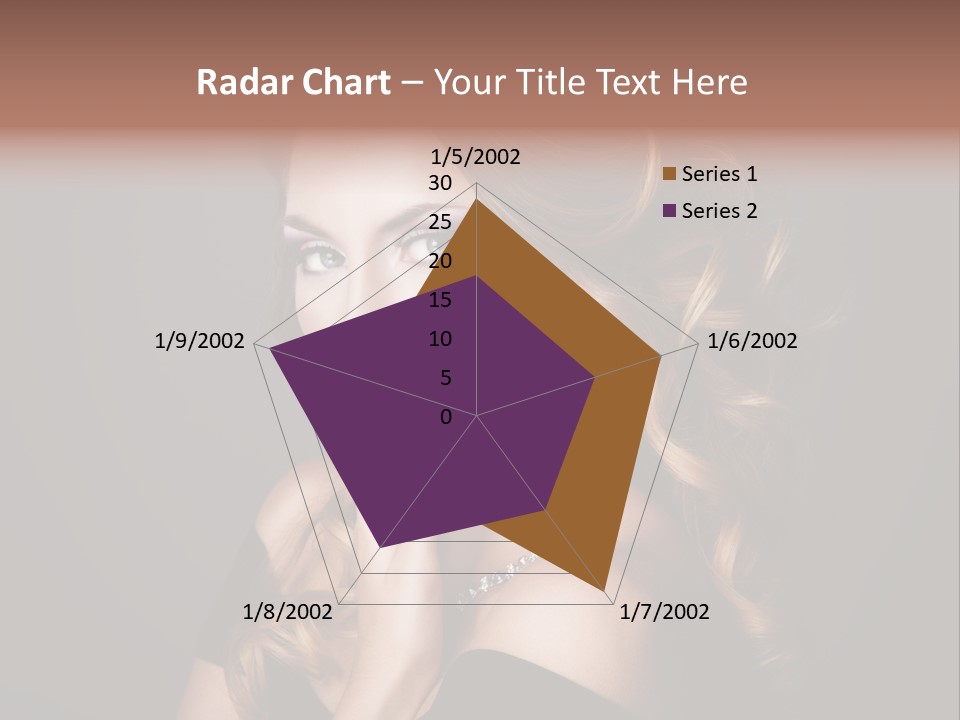 Beautiful Woman Female PowerPoint Template