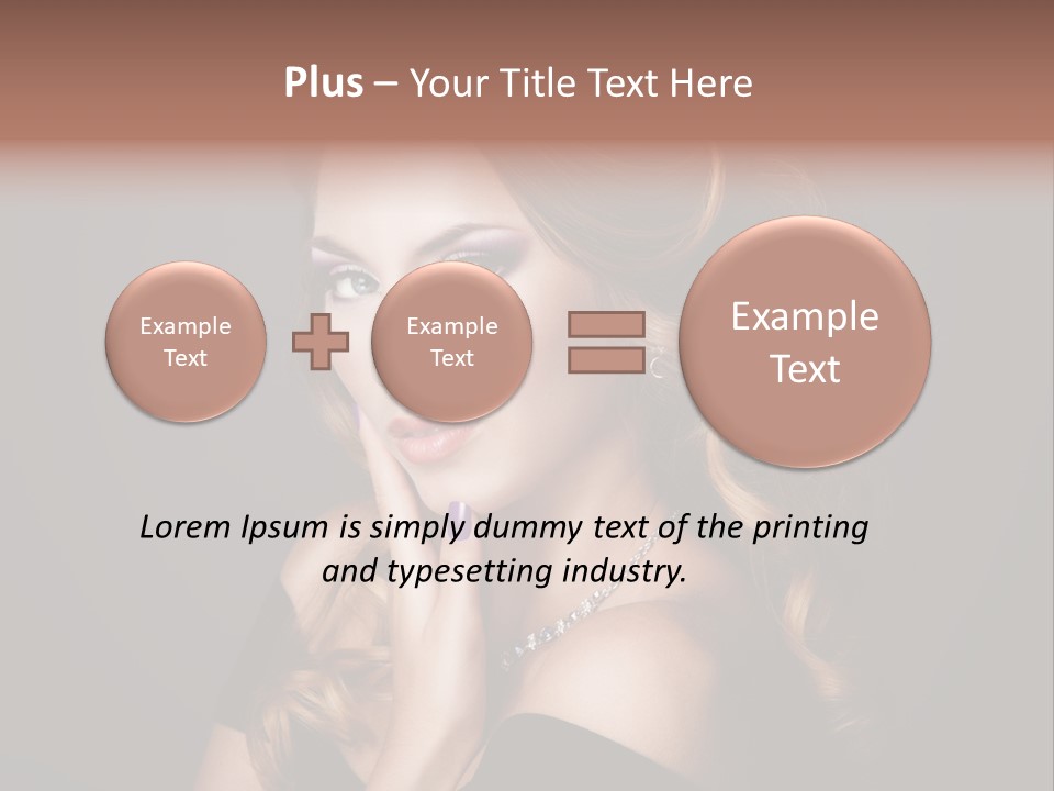 Beautiful Woman Female PowerPoint Template