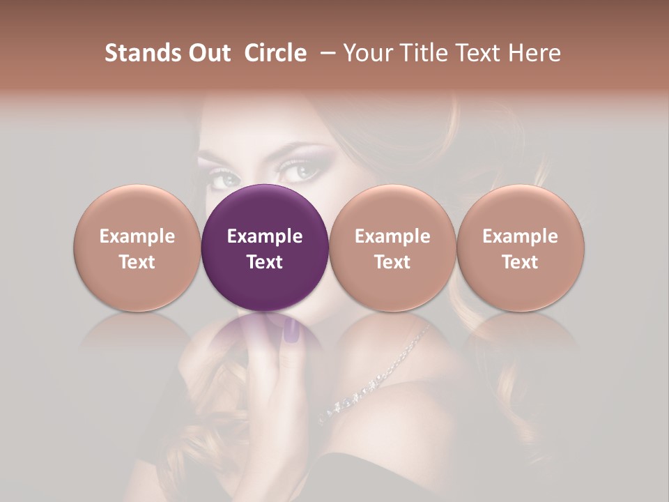 Beautiful Woman Female PowerPoint Template