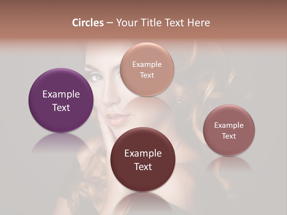 Beautiful Woman Female PowerPoint Template