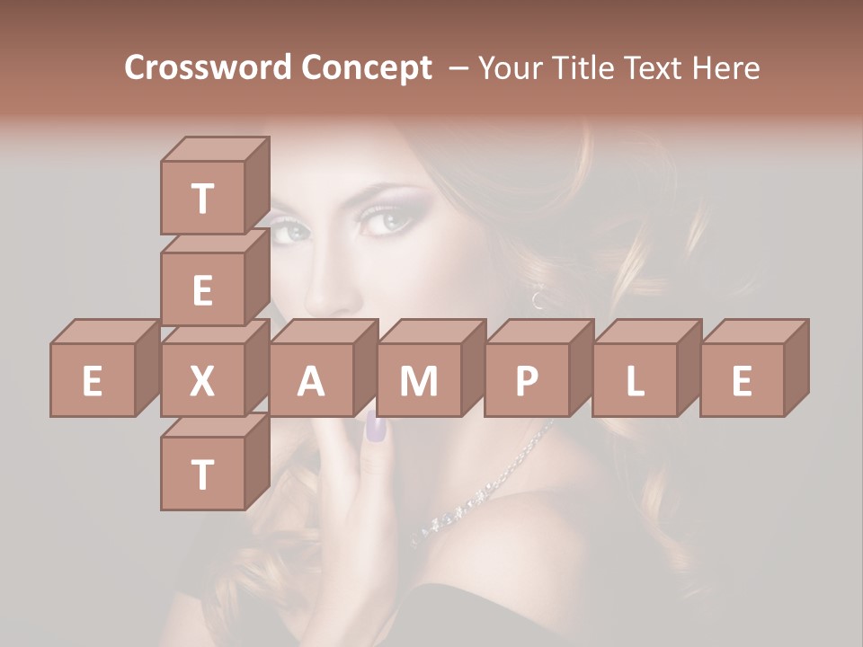 Beautiful Woman Female PowerPoint Template