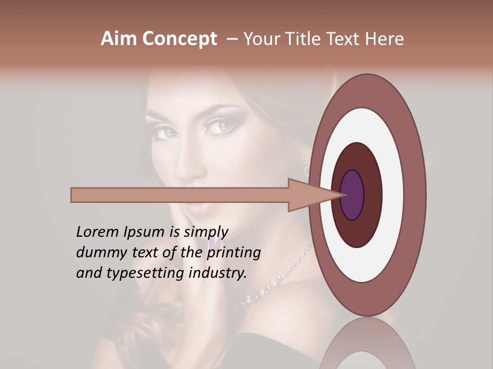 Beautiful Woman Female PowerPoint Template