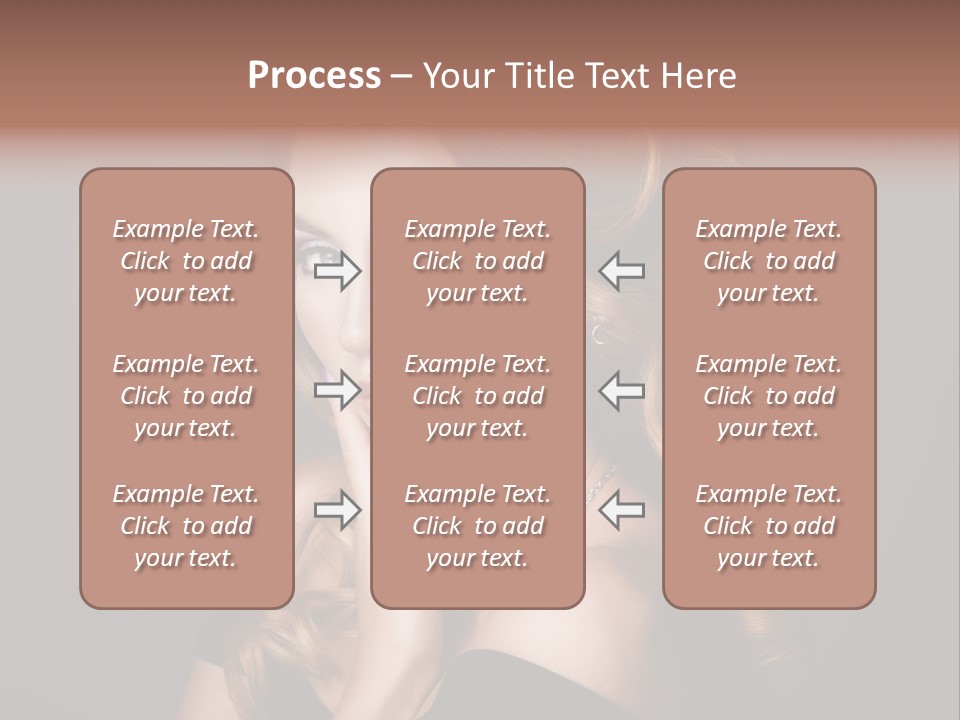 Beautiful Woman Female PowerPoint Template