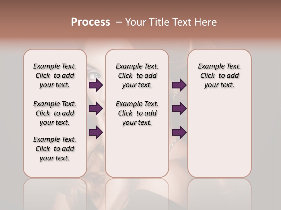 Beautiful Woman Female PowerPoint Template