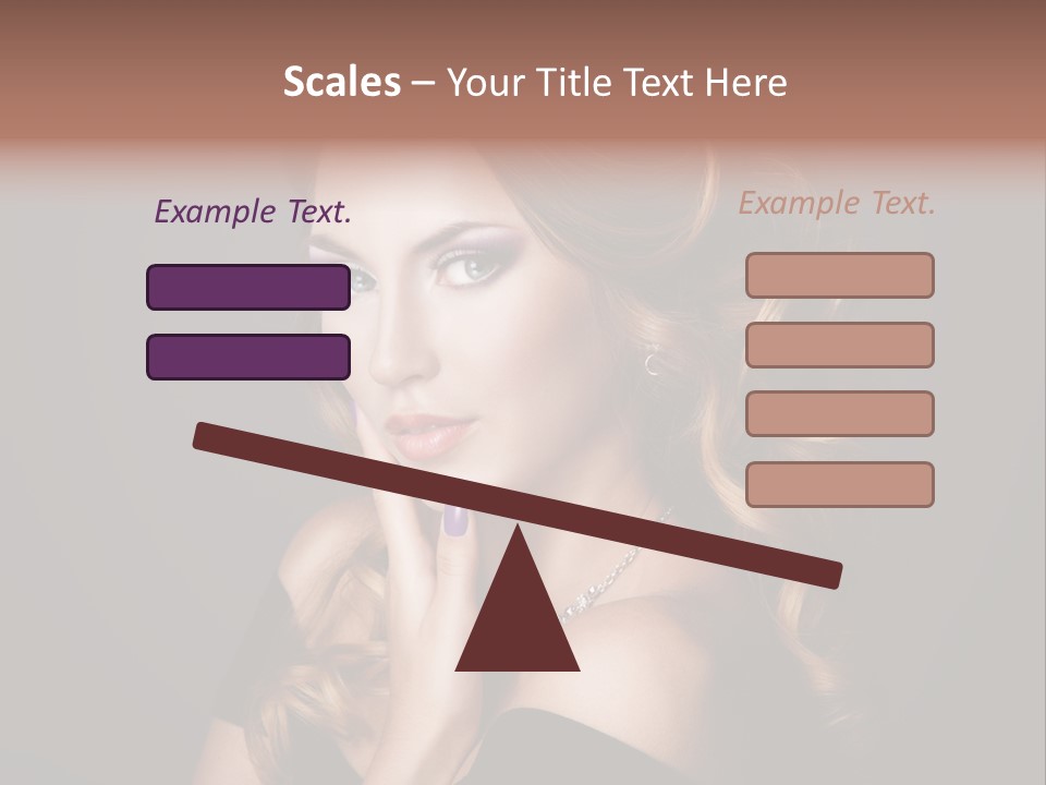 Beautiful Woman Female PowerPoint Template