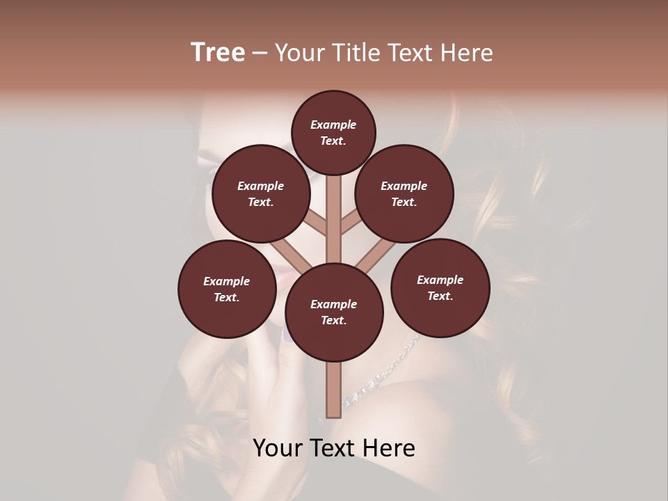 Beautiful Woman Female PowerPoint Template