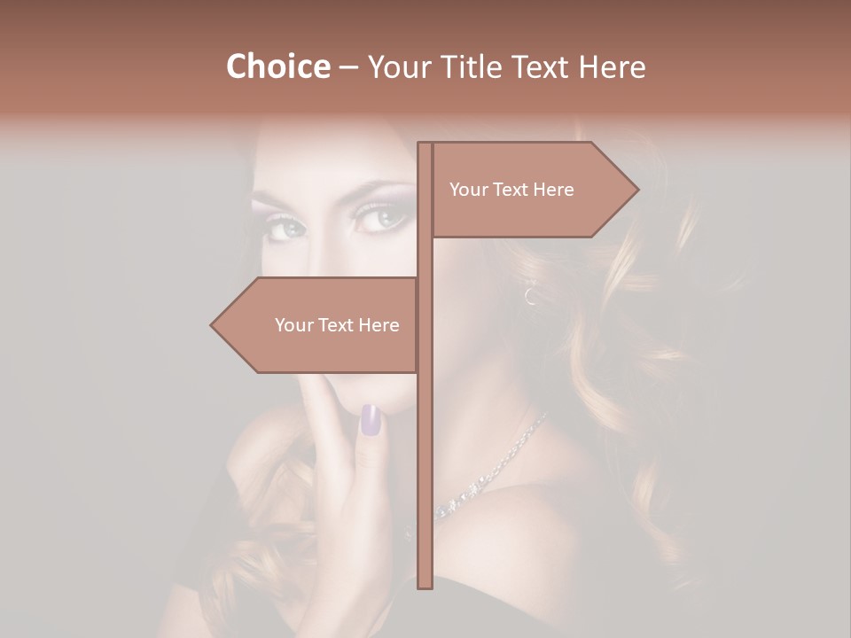 Beautiful Woman Female PowerPoint Template