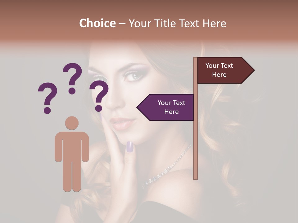 Beautiful Woman Female PowerPoint Template
