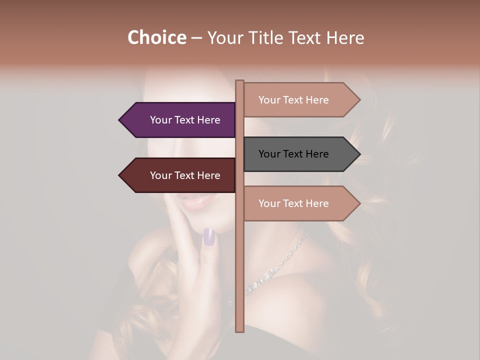 Beautiful Woman Female PowerPoint Template