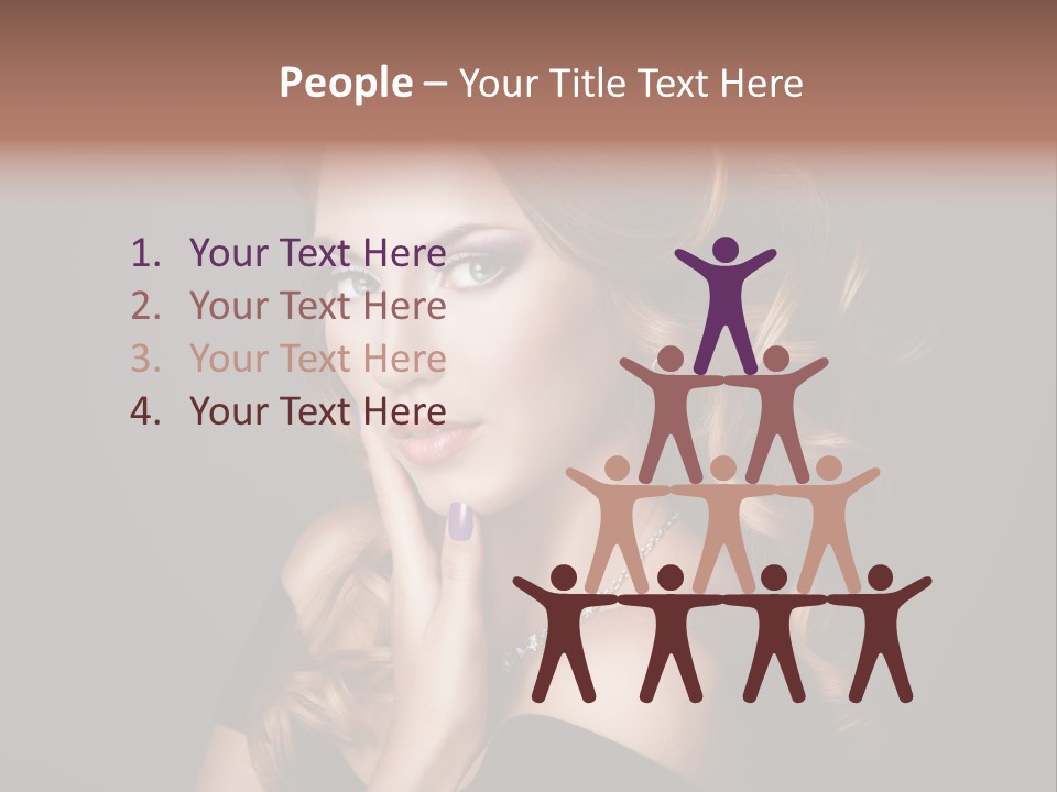 Beautiful Woman Female PowerPoint Template