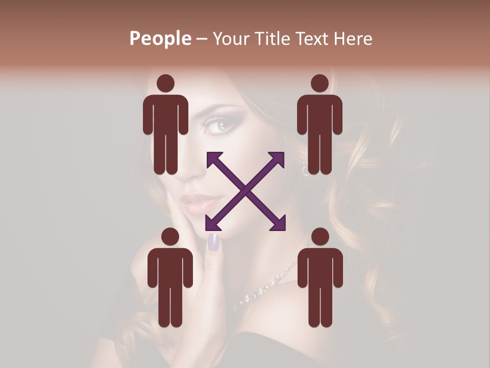 Beautiful Woman Female PowerPoint Template