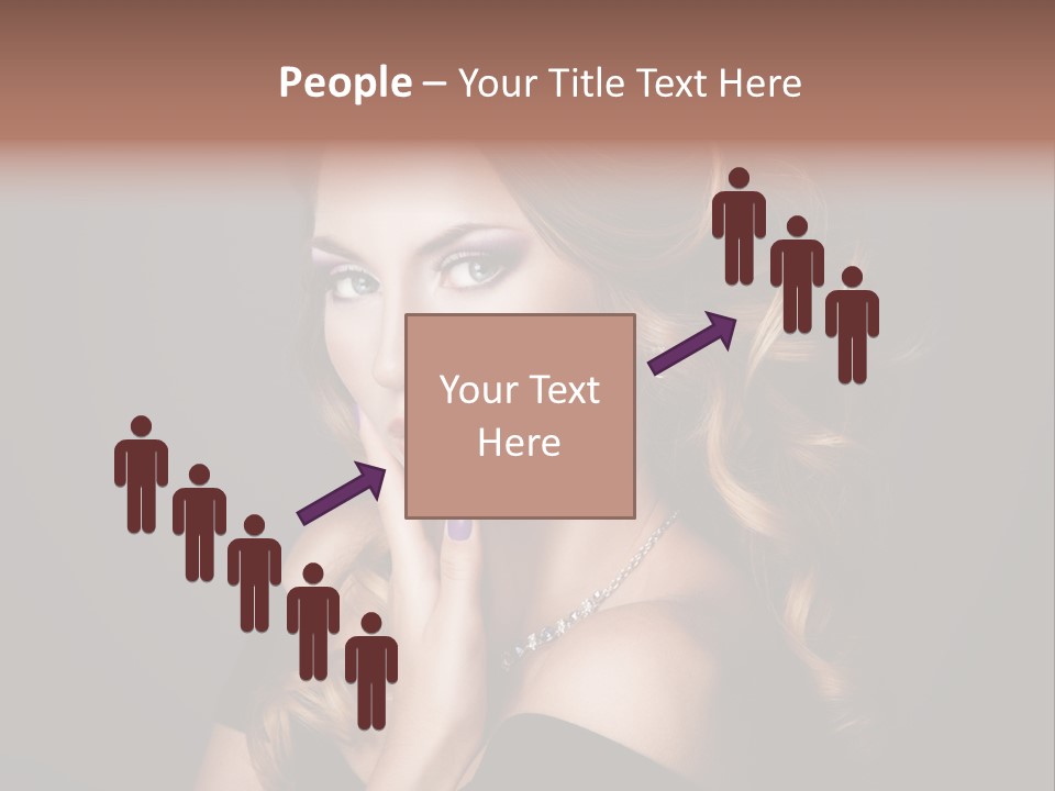 Beautiful Woman Female PowerPoint Template