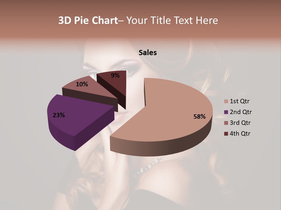 Beautiful Woman Female PowerPoint Template