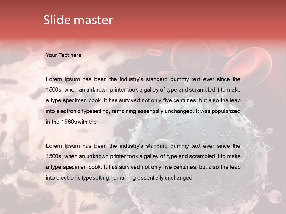 Microscopic Illness Experiment PowerPoint Template