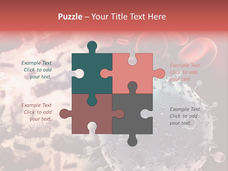 Microscopic Illness Experiment PowerPoint Template