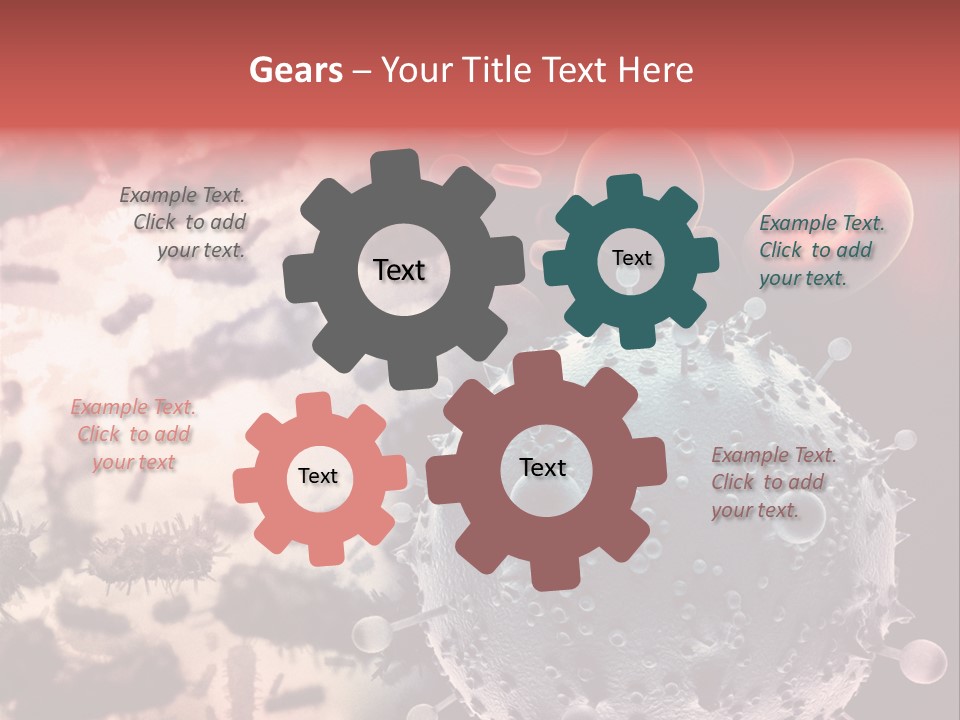 Microscopic Illness Experiment PowerPoint Template