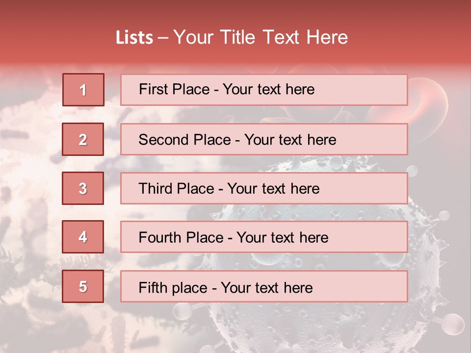 Microscopic Illness Experiment PowerPoint Template