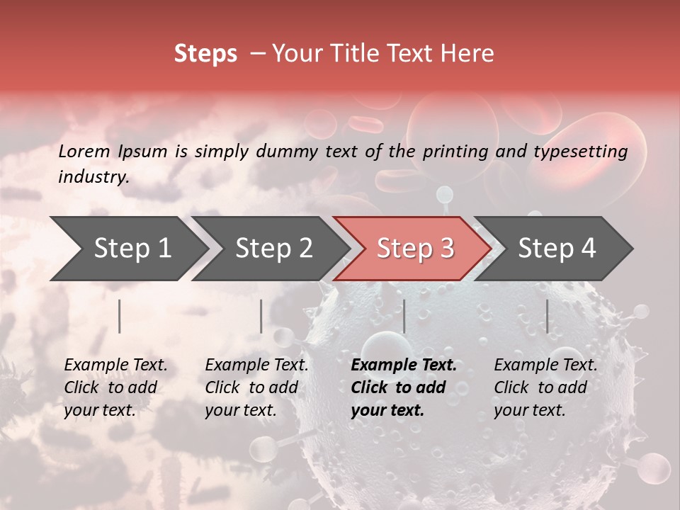 Microscopic Illness Experiment PowerPoint Template