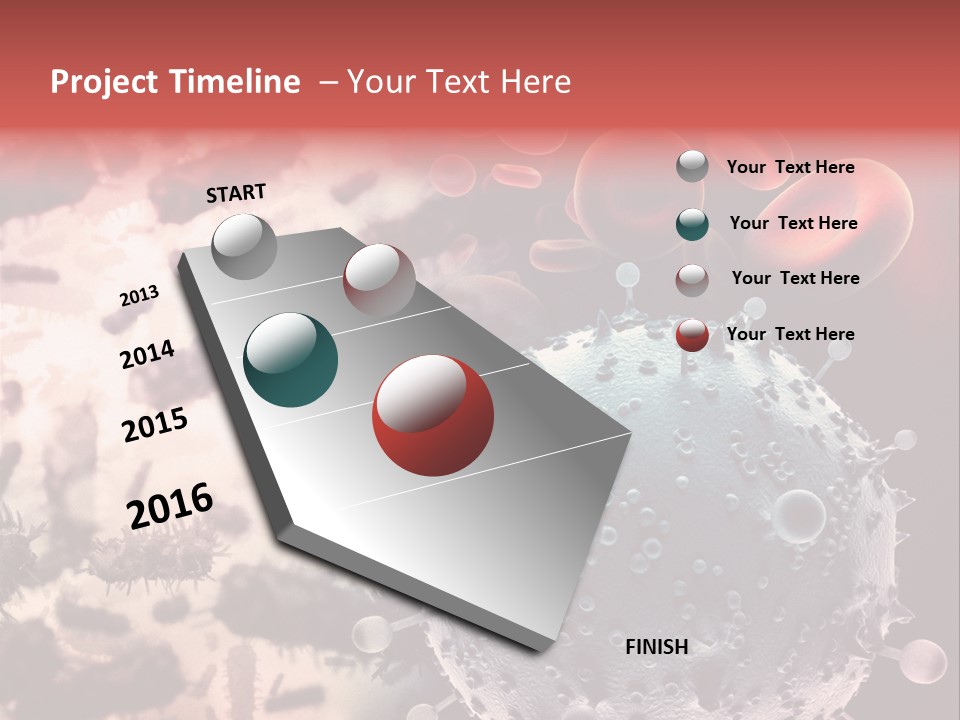 Microscopic Illness Experiment PowerPoint Template