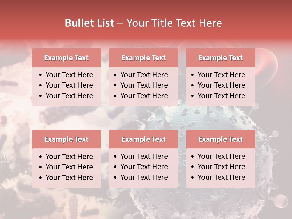 Microscopic Illness Experiment PowerPoint Template
