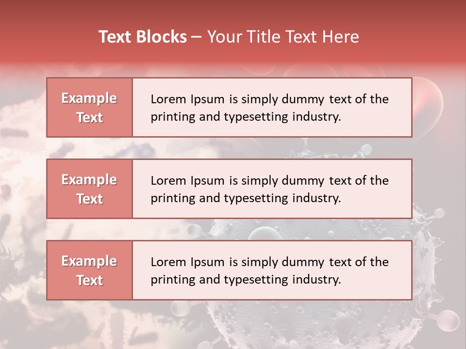Microscopic Illness Experiment PowerPoint Template