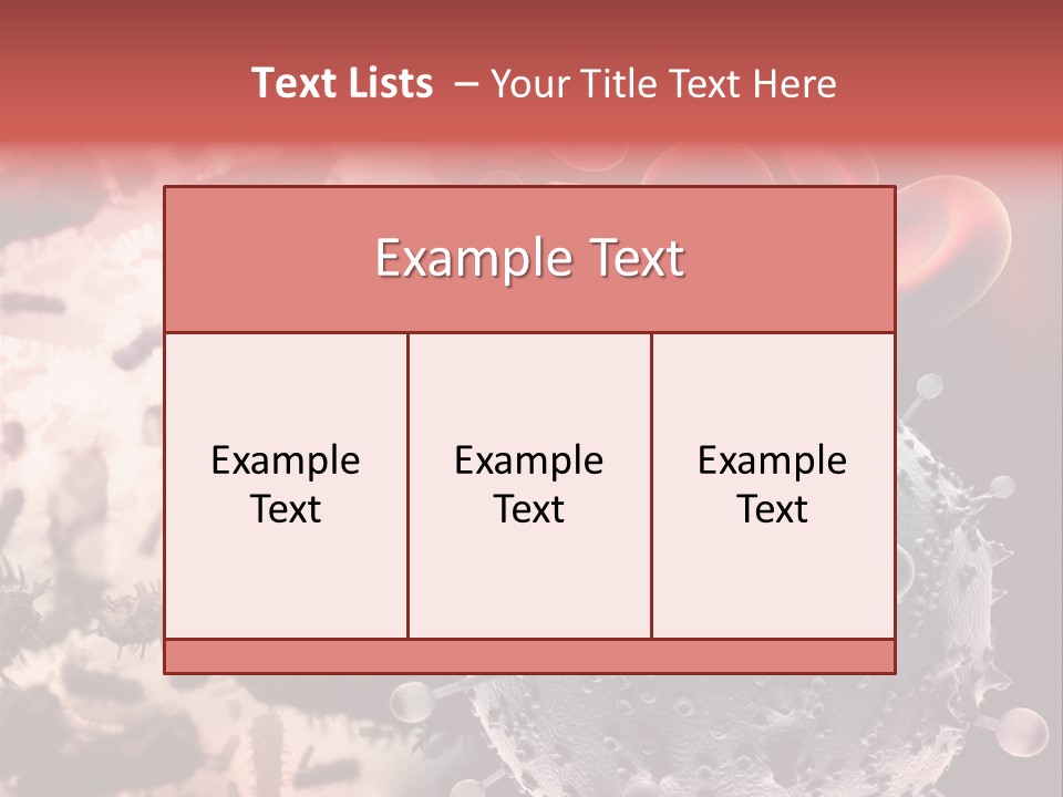 Microscopic Illness Experiment PowerPoint Template