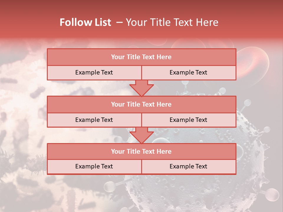 Microscopic Illness Experiment PowerPoint Template