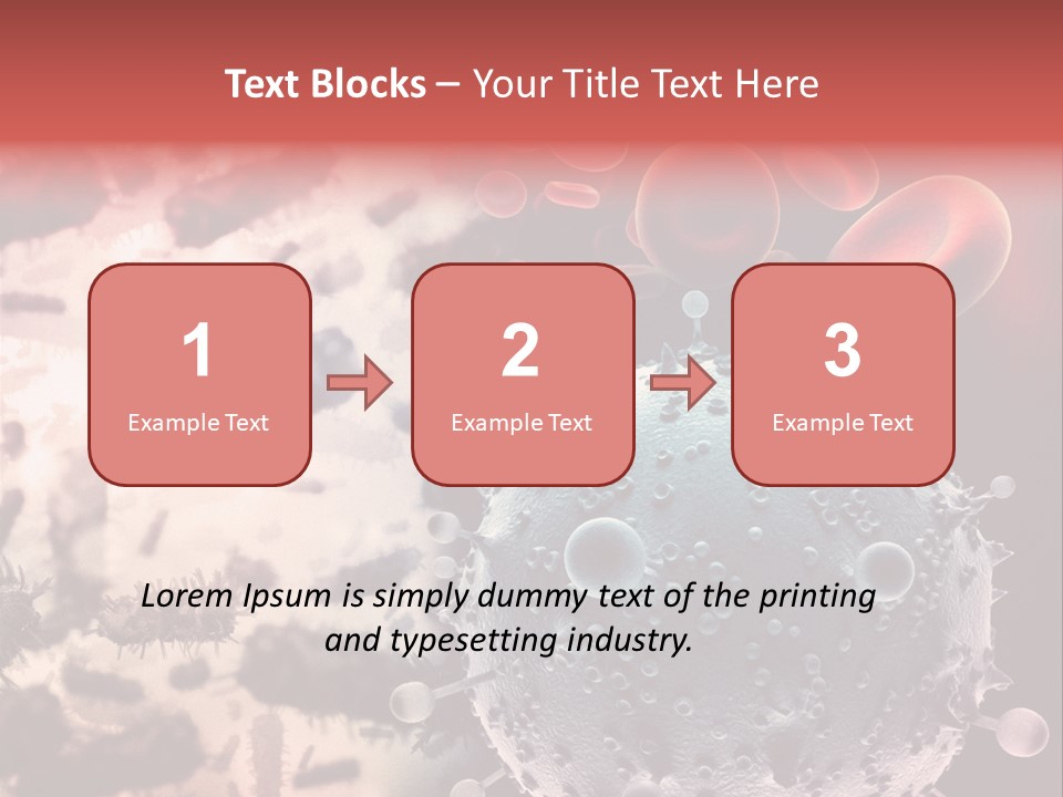 Microscopic Illness Experiment PowerPoint Template